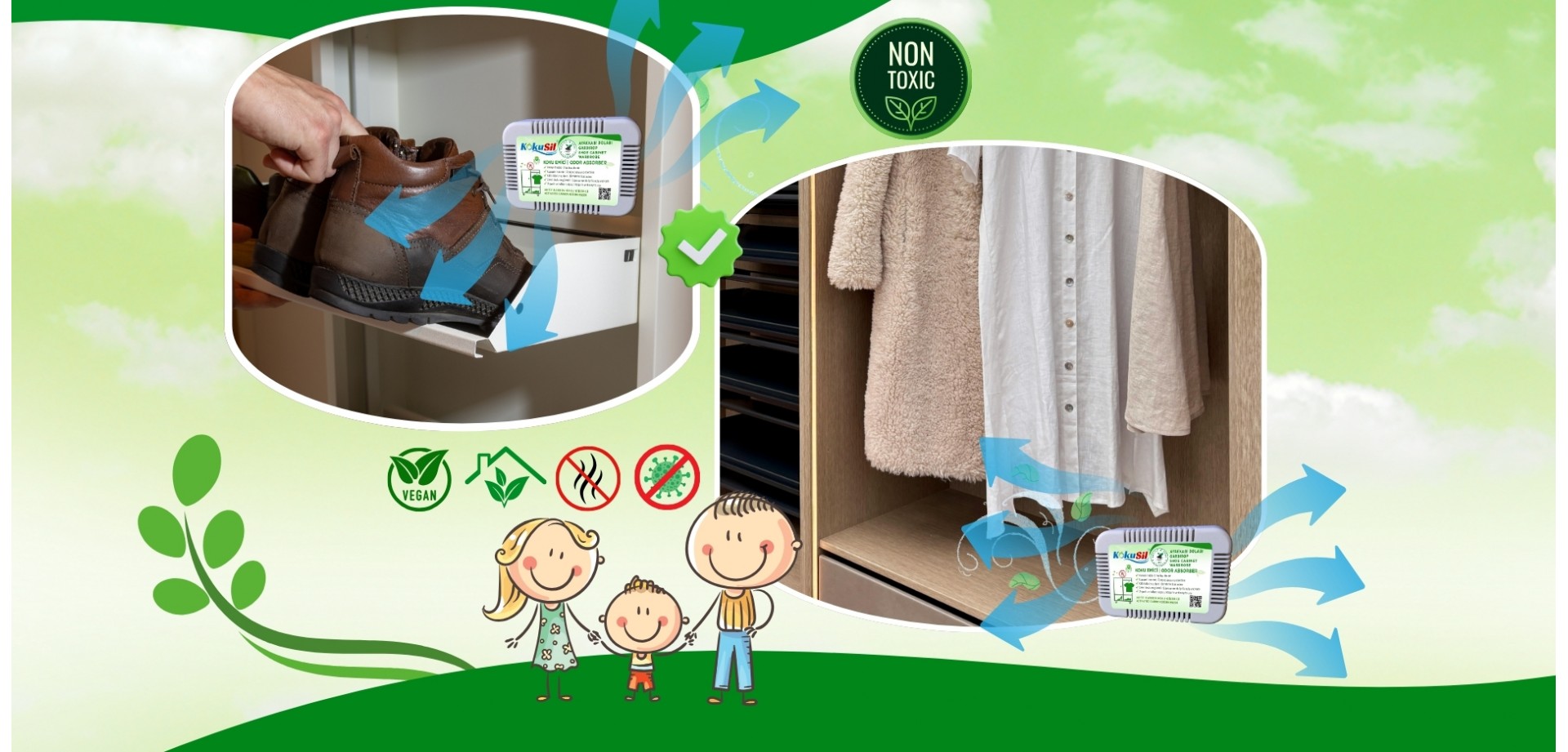 Kokusil Ayakkabı Dolabı Kiler